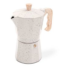 Cafetera aluminio 6 tazas 300ml VERONA color Vainilla
