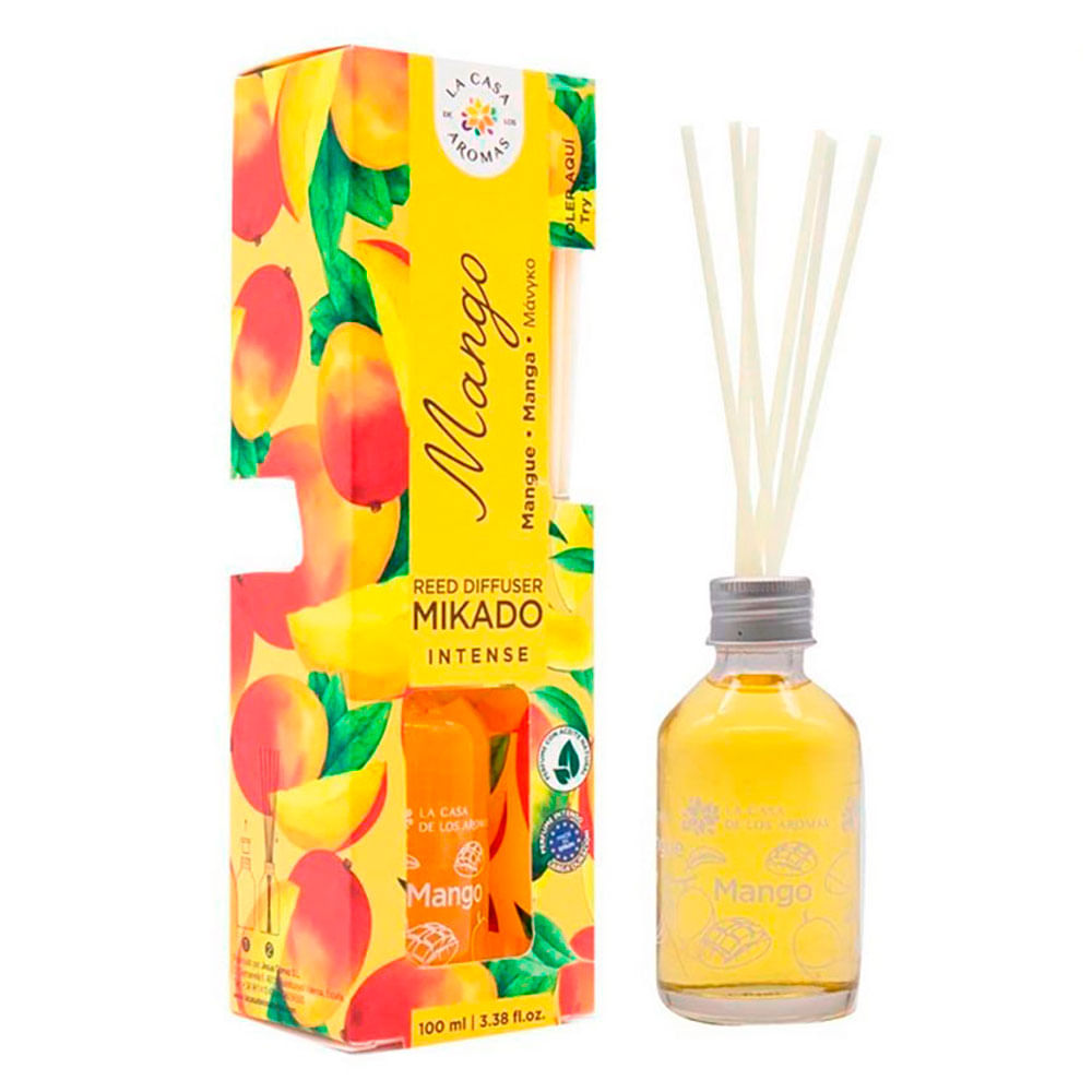 Reed Diffuser Mikado Intense Mango 100 Ml, Ambientadores, 48204