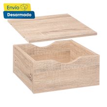 Cajón y Estante madera color Natural