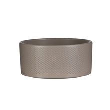 Bowl decorativo era relieve taupe 10x22 cm