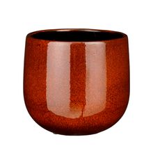 Maceta decorativa pablo café 16x18 cm
