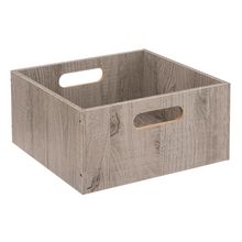 Caja de Almacenamiento de Madera 31x15cm Gris