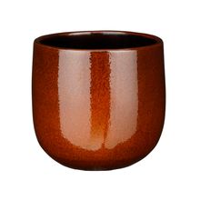 Maceta decorativa pablo café 19x21 cm