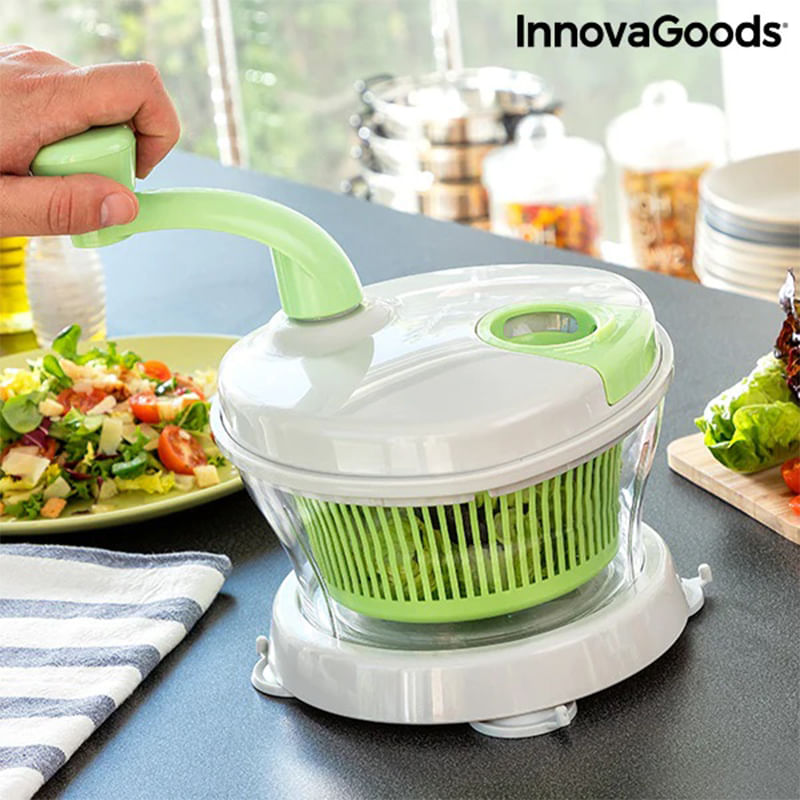 Centrifugadora a manivela para ensaladas y verduras