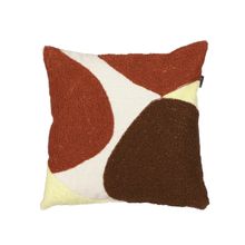Cojin baxter 45x45cm blanco con cafe