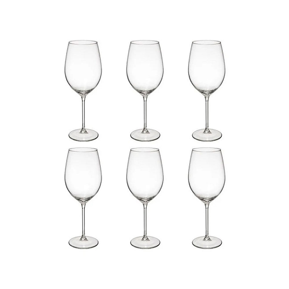 SET 4 VASOS VINO VIDRIO 540 ML