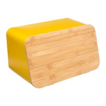 Panera Amarilla Con Tabla Para Cortar 37 Cm.
