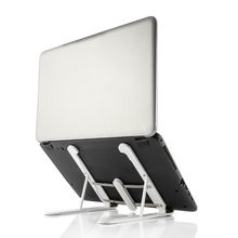 Soporte para laptop plegable ajustable blanco