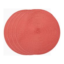 Set de Individuales de 4 piezas color Rojo