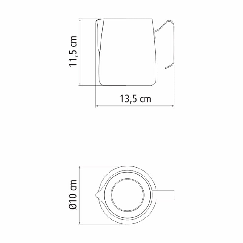 Lechera Acero Inox 765ml Tramontina, Teteras y Cafeteras, 61437/100 