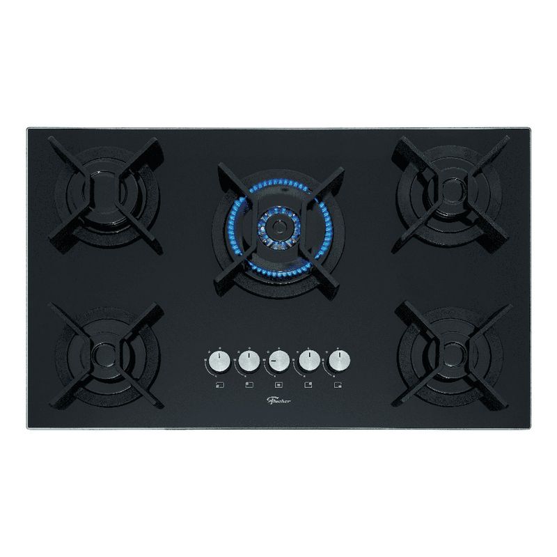 Cocina-empotrar-5Q-infinity-triple-llama-GLP-vidrio-Negro-Fisher-3-25441