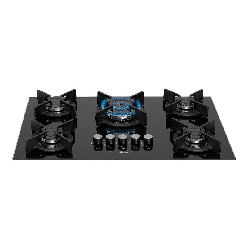 Cocina-empotrar-5Q-infinity-triple-llama-GLP-vidrio-Negro-Fisher-1-25441