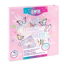 Set de Dibujo y Cuaderno de Bocetos de Mariposas