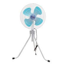 Ventilador de Piso 18'' Metal/Plástico Blanco/Celeste