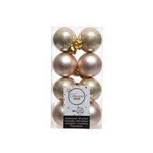 Set 16 esferas navidena champagne 4cm