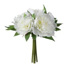 Bouquet de Peonias Blancas 27cm
