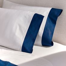 Funda para Almohada 53x78cm color Navy/Blanco