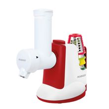 Rallador Eléctrico con Accesorio de Smoothie/Helado Rojo PEABODY