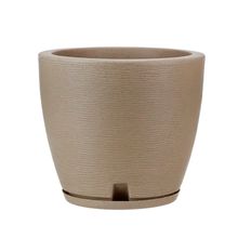 Maceta amsterda grafiato 27x28 beige stone effect
