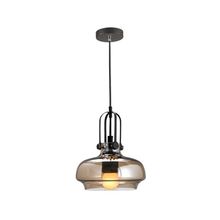 Lámpara Colgante 1 caída E27 60w vidrio color Ámbar