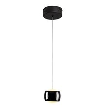 Lámpara Colgante 1 caída LED 8w color Negro/Perla