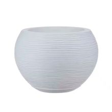 Maceta florenca sisal 27x24 blanco solido