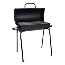 Parrilla a Carbón cilíndrica rectangular 63x33cm color Negro