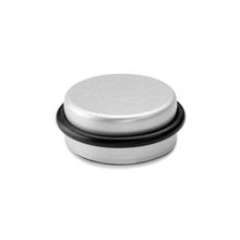 Tope de puerta cromo mate de metal 4,6