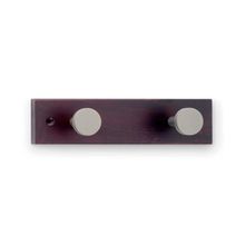 Colgador dos ganchos 60x23 mm cafe