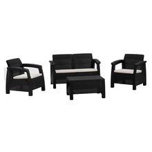 Jgo de exterior 4pzas wengue ferrara comfort