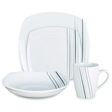 Set de vajilla 16 pzas porcelana ivory