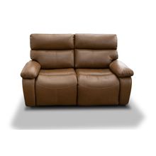 Sofa reclinable 2pts cuero capuccino ceres