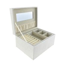 Joyero 20.5x15.5cm blanco