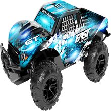 Camioneta r/c con luz de velocidad storm r-fast azul