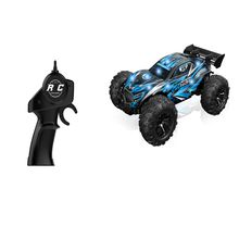 Vehiculo r/c de velocidad con luz storm mx racer azul