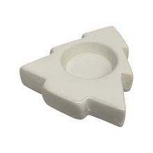 Porta vela color Blanco 10x11.4x2.2cm