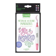 Marcadores metálicos Signature X6 Metalic Crayola