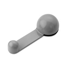 Tope retenedor giratorio adhesivo gris metalizado