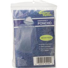 Poncho de emergencia transparente