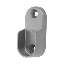 Soporte tubo armario 7-30x15 aluminio plata
