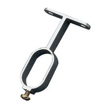 Soporte tubo armario 8-30x15 aluminio plata