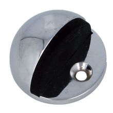 Tope puerta 100-45 cromado goma negra