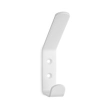 Colgador de acero doble blanco