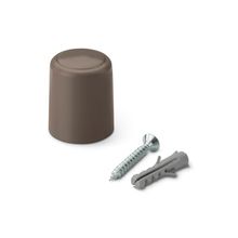 Tope de puerta c/tornillo marrón