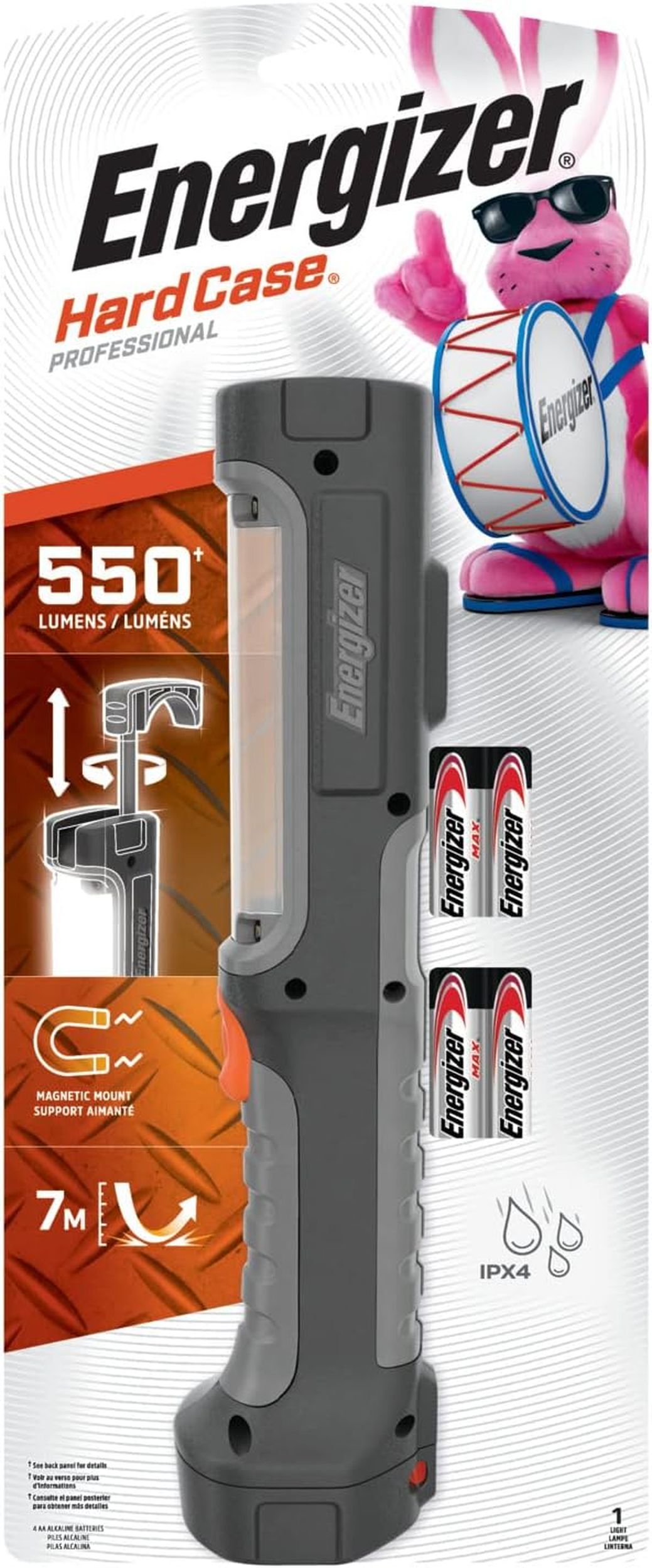 Energizer HardCase Pro 4AA Project Plus Light Incl. 4x AA