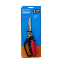 Tijeras de cocina de 24cm negro/rojo