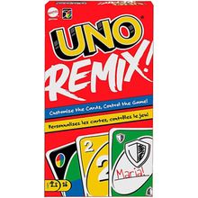 Juego de mesa uno remix con cartas personalizables