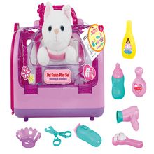 Set gatito a baterias spa y peluqueria 10 pzas