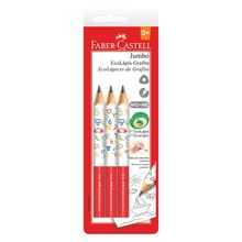 Blister De 3 Lapiz Negro Jumbo Faber Castell