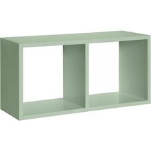 Cubo doble kids 1,5x56x28x20cm verde menta c/sop